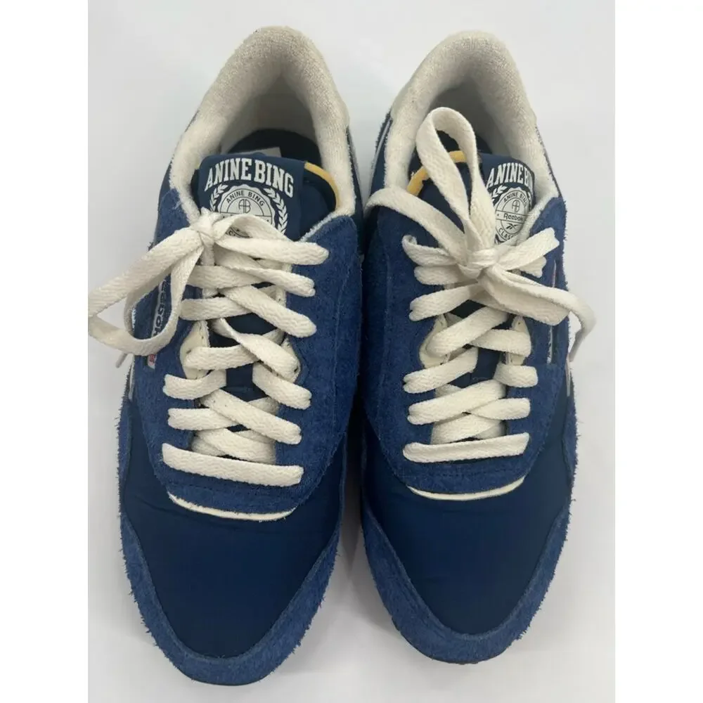 Anine Bing x Reebok Classic Nylon Shoes sneakers blue retro‎ sz 37.5 Men 6 W 7.5